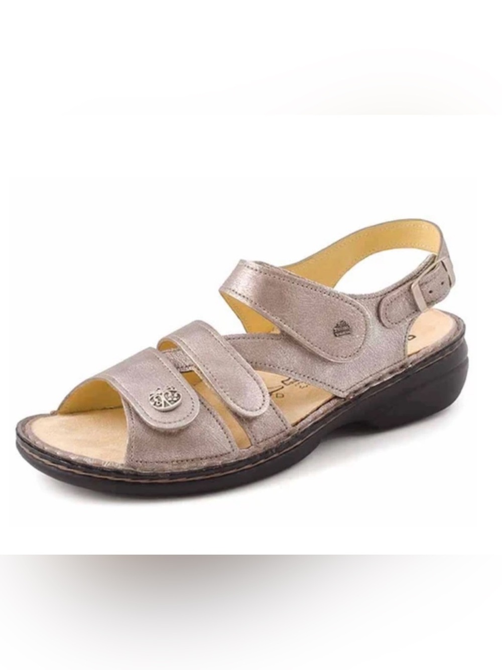 Finn Comfort Adjustable Taupe Women’s Sandal
